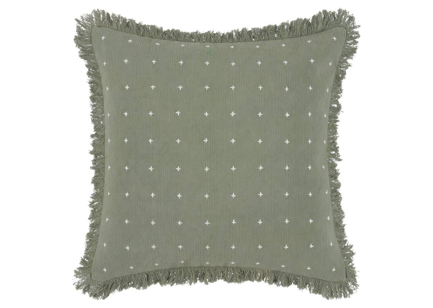 Coussin Marjorie 20x20 écume/ivoire