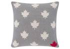 Coussin National 20x20 gris/nat./rouge