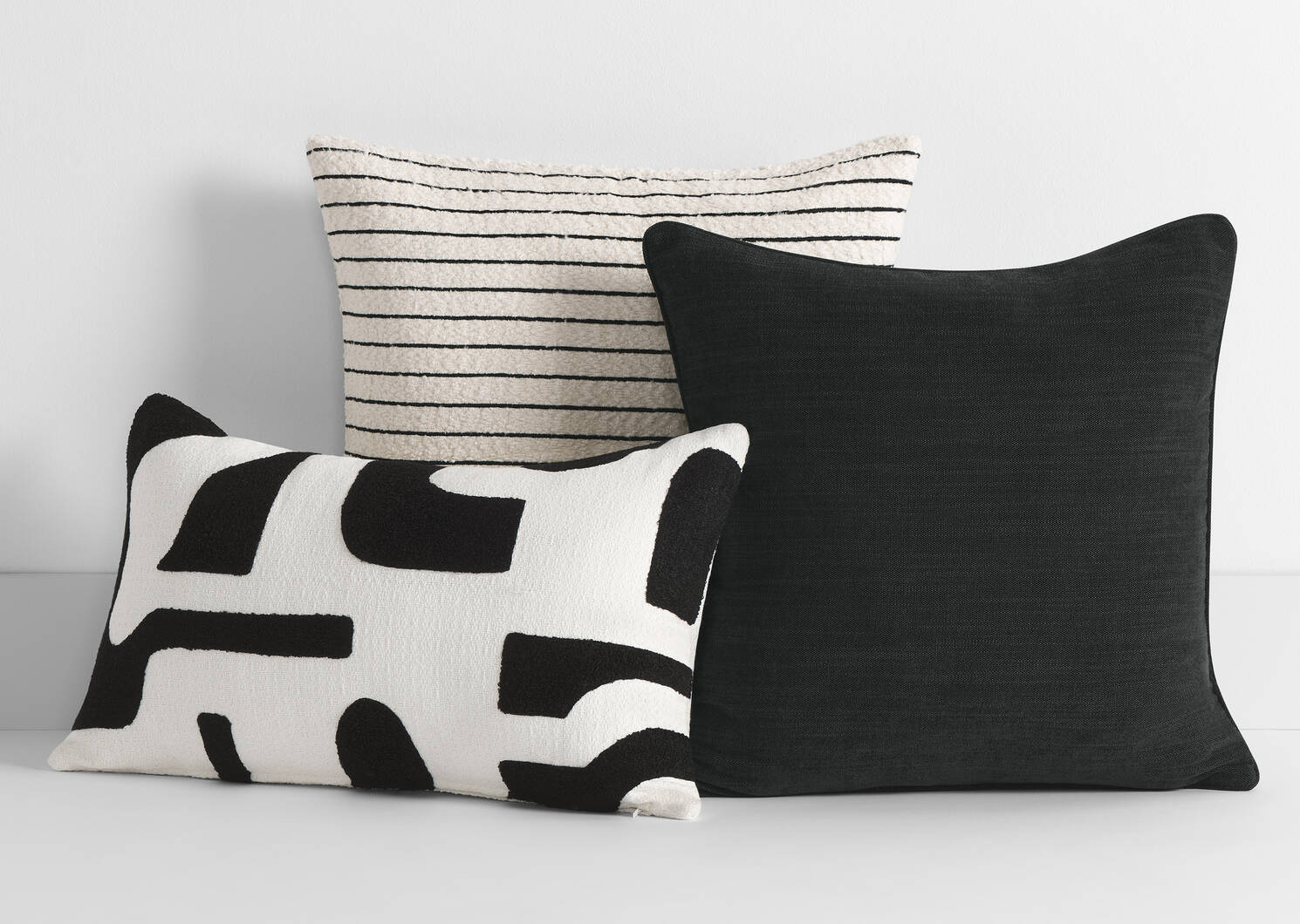 Combo coussins Noir et blanc