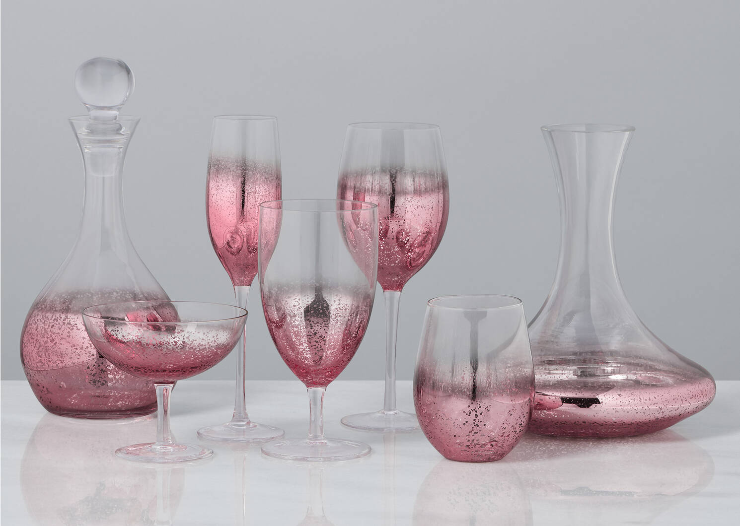 Verres Shimmer -rose doré