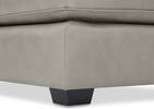 Burke Custom Leather Ottoman 43x28"