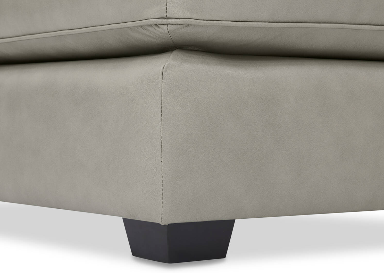 Burke Custom Leather Ottoman 43"x28"