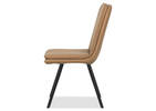Chaise en cuir Spence -Rory bourbon