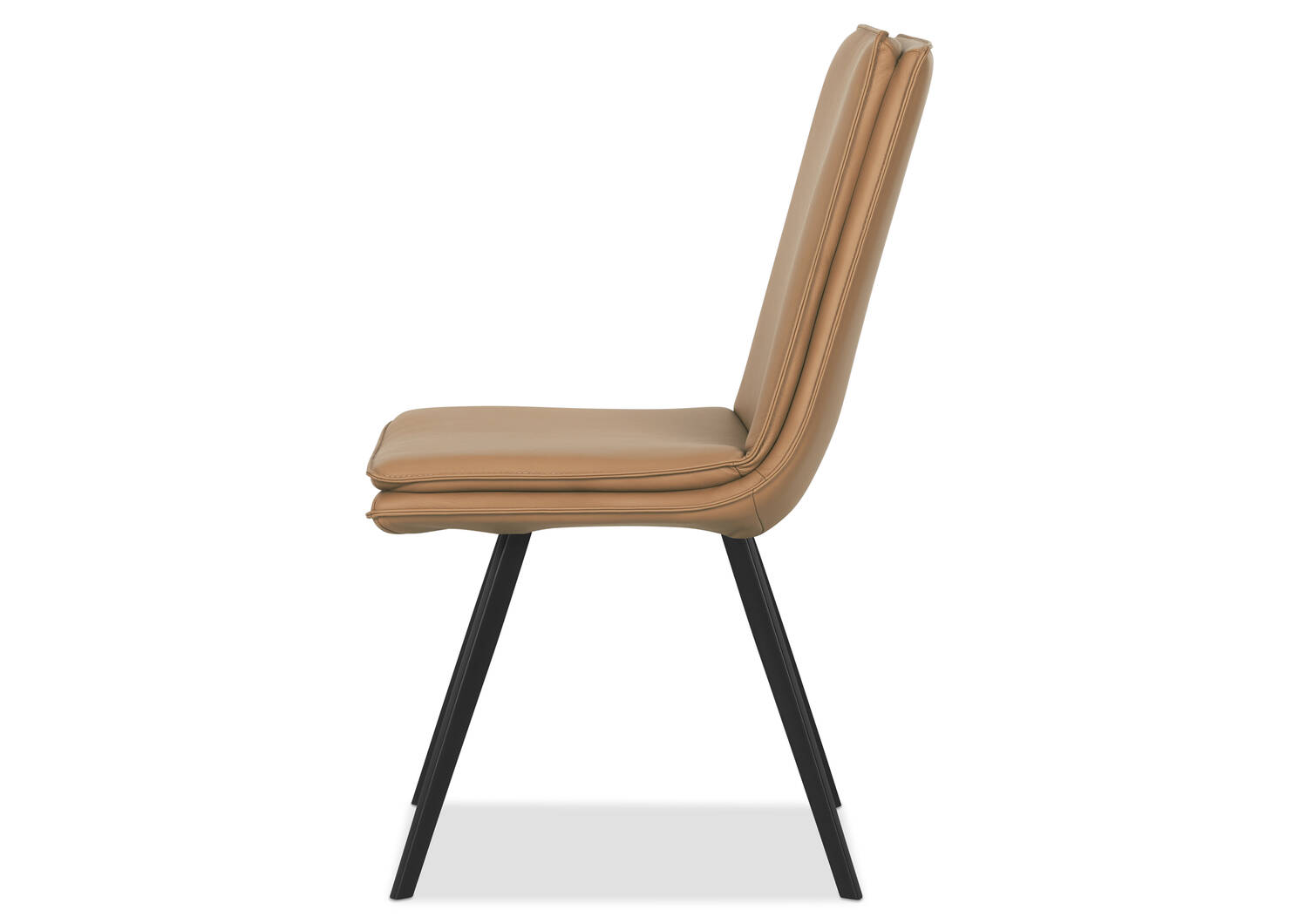 Chaise en cuir Spence -Rory bourbon