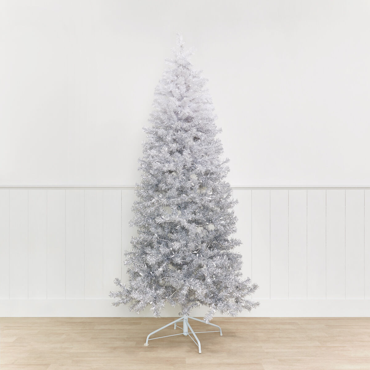 Claus Tree 7ft Prelit LED Ombre Grey
