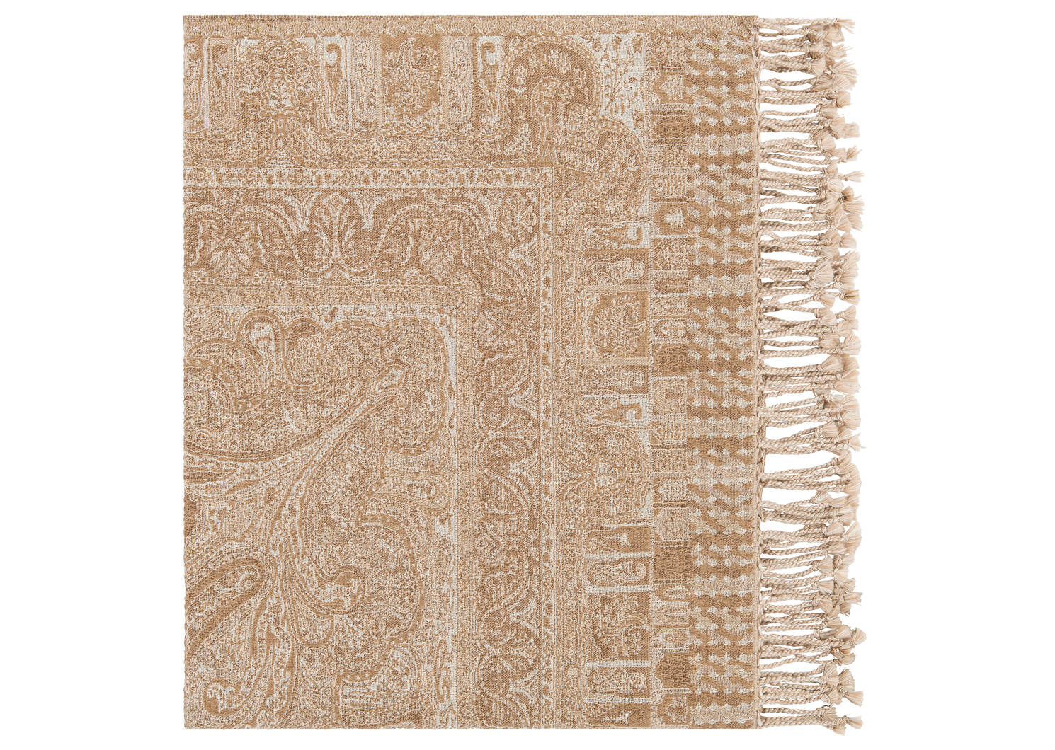 Malin Paisley Throw Caramel