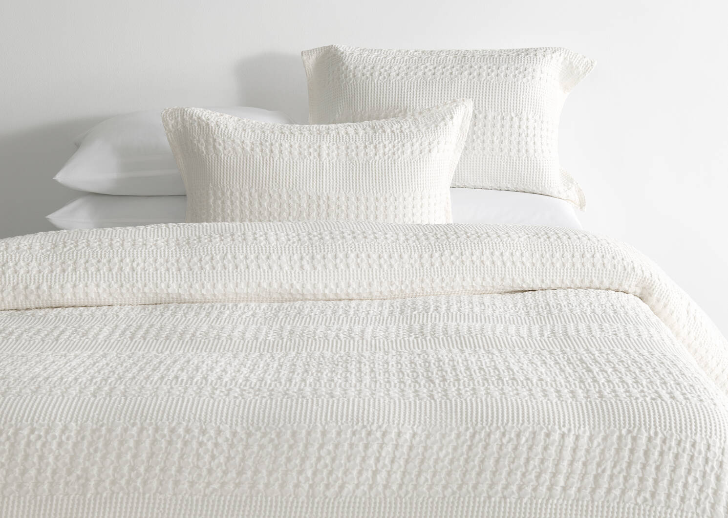 Huxley Cotton Duvet Set Queen Ivory