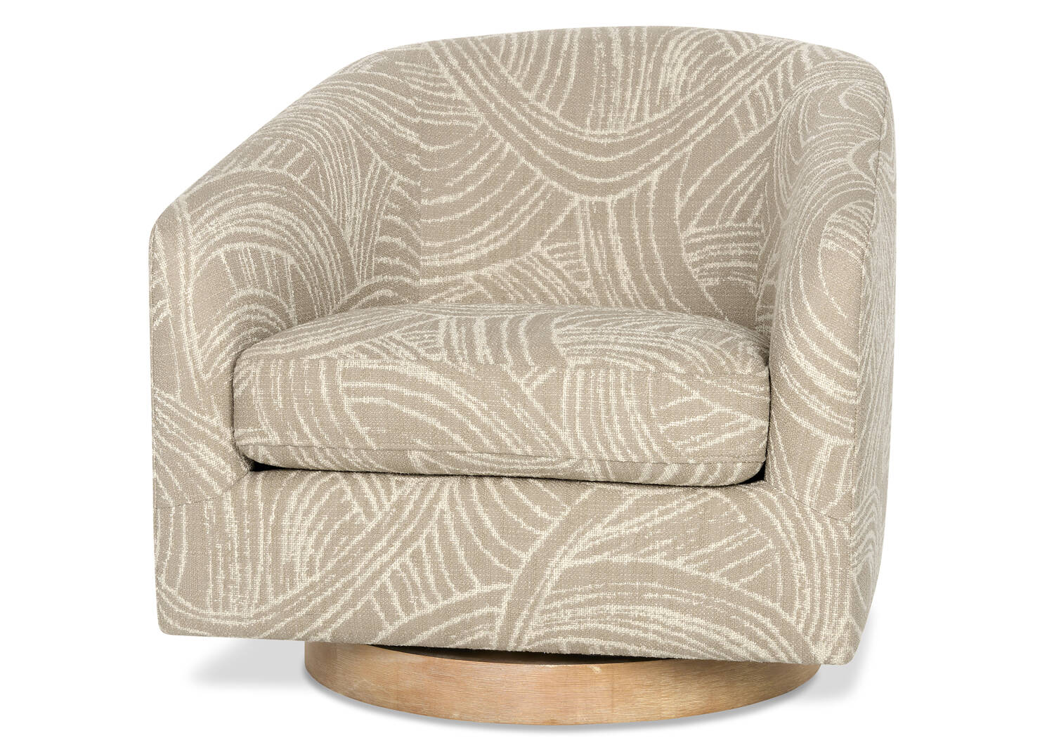 Caleb Swivel Armchair -Anza Wheat