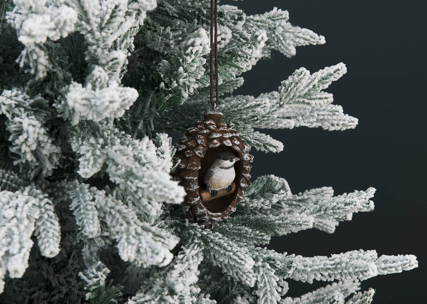 Chickadee Pinecone Ornament