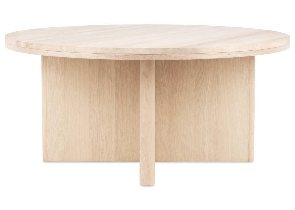 Table basse Bocelli -Lia blond/travertin