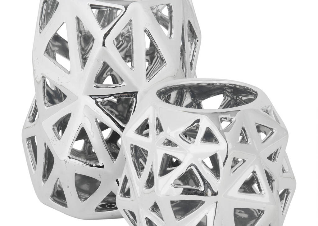 Anais Tealight Holders - Silver