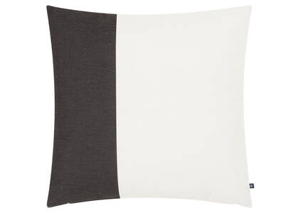 Perth Block Outdoor Pillow Ivory/Black
