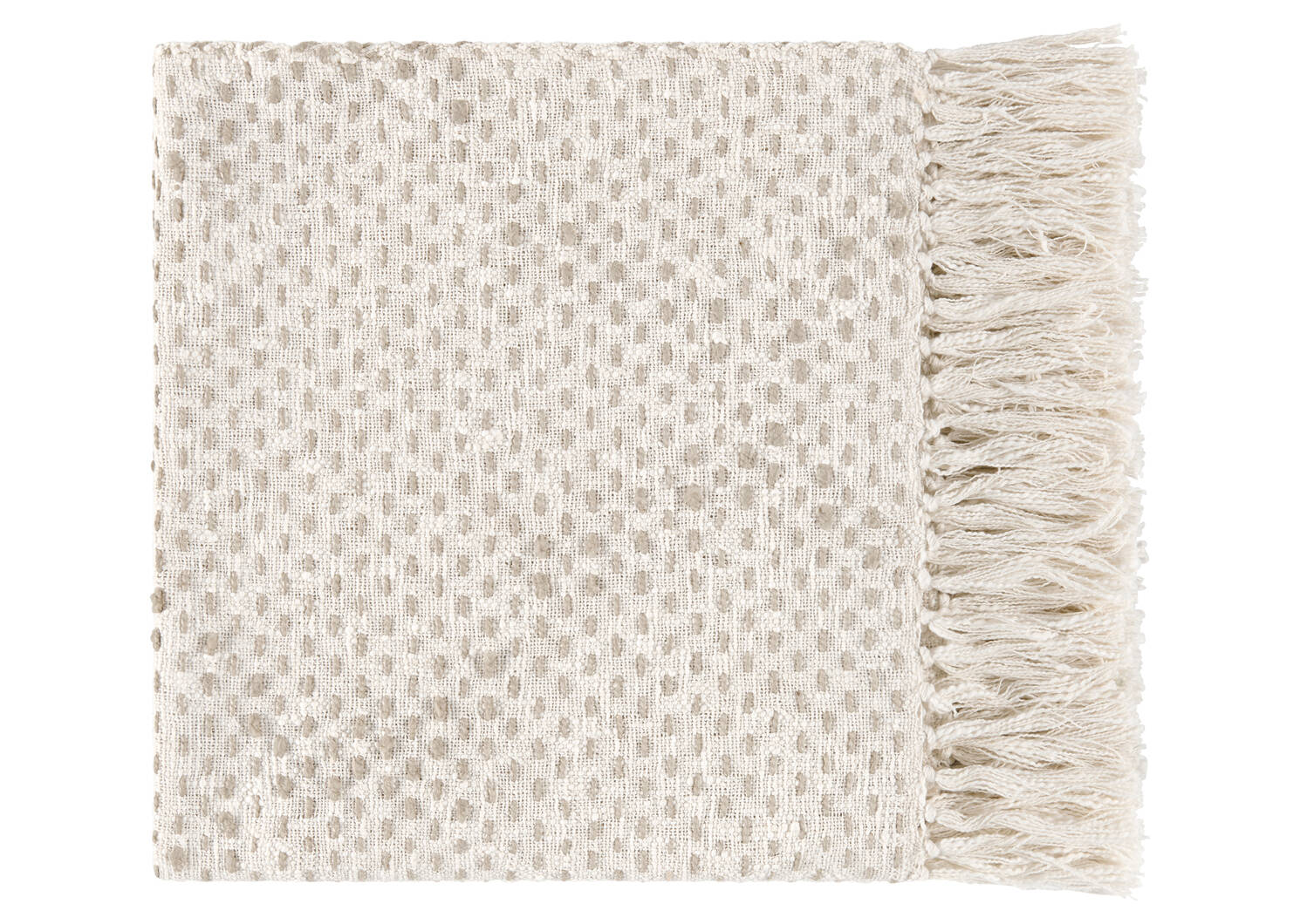 Withers Cotton Throw Natural/Ash
