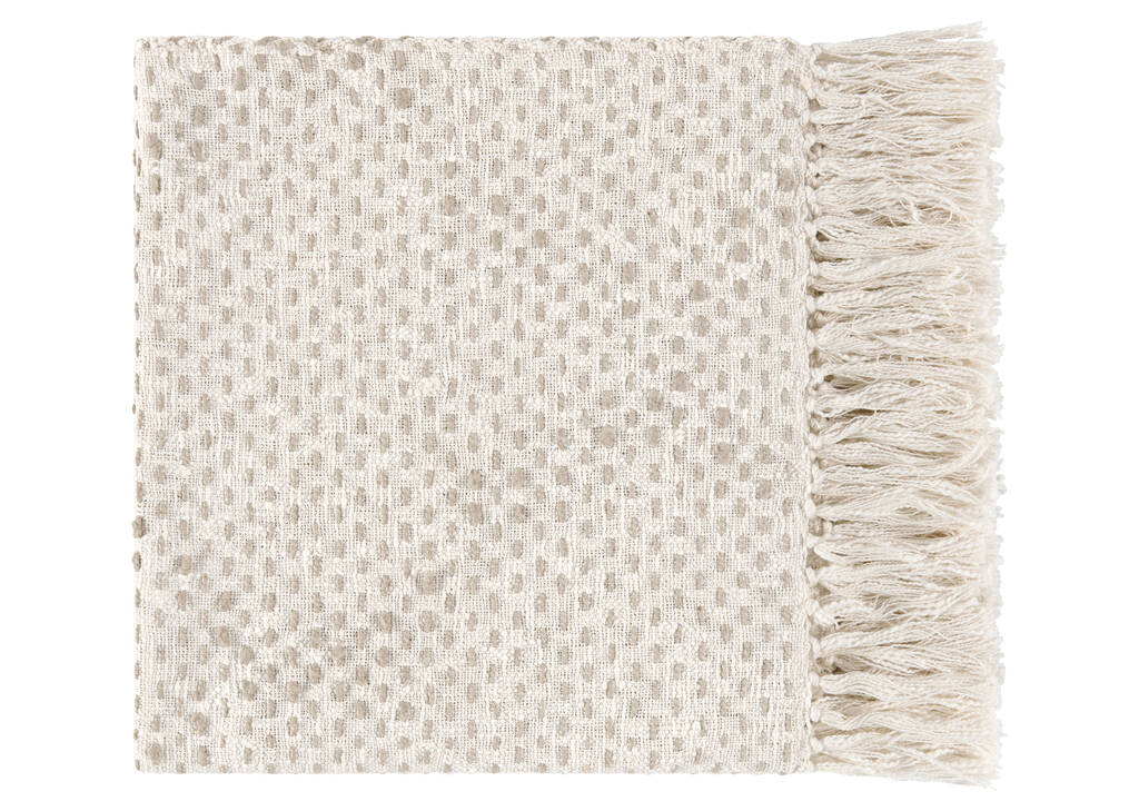 Withers Cotton Throw Natural/Ash