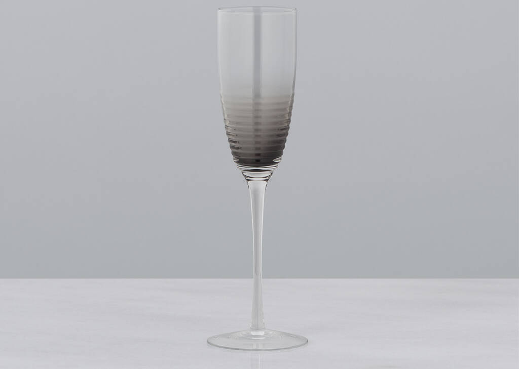 Midtown Champagne Flute Grey