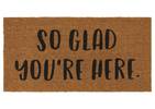 So Glad You're Here Doormat Natural