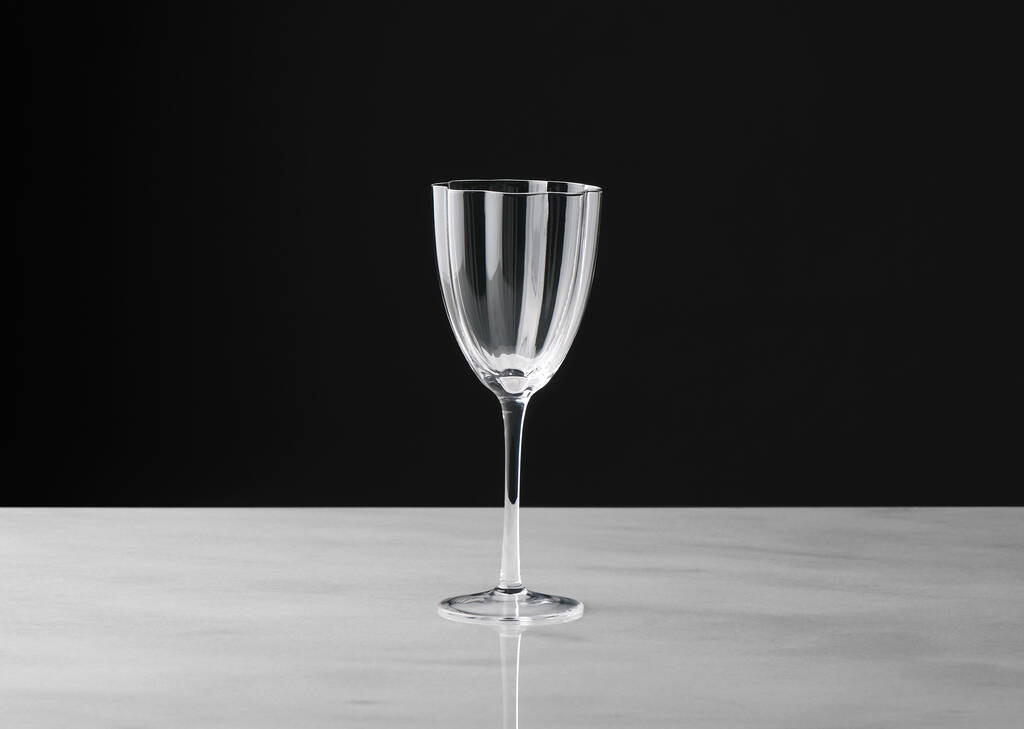 Violet Wine Glass Clear