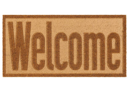 Welcome Doormat Natural