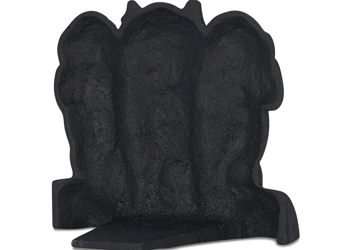 No Evil Owls Door Stop Black