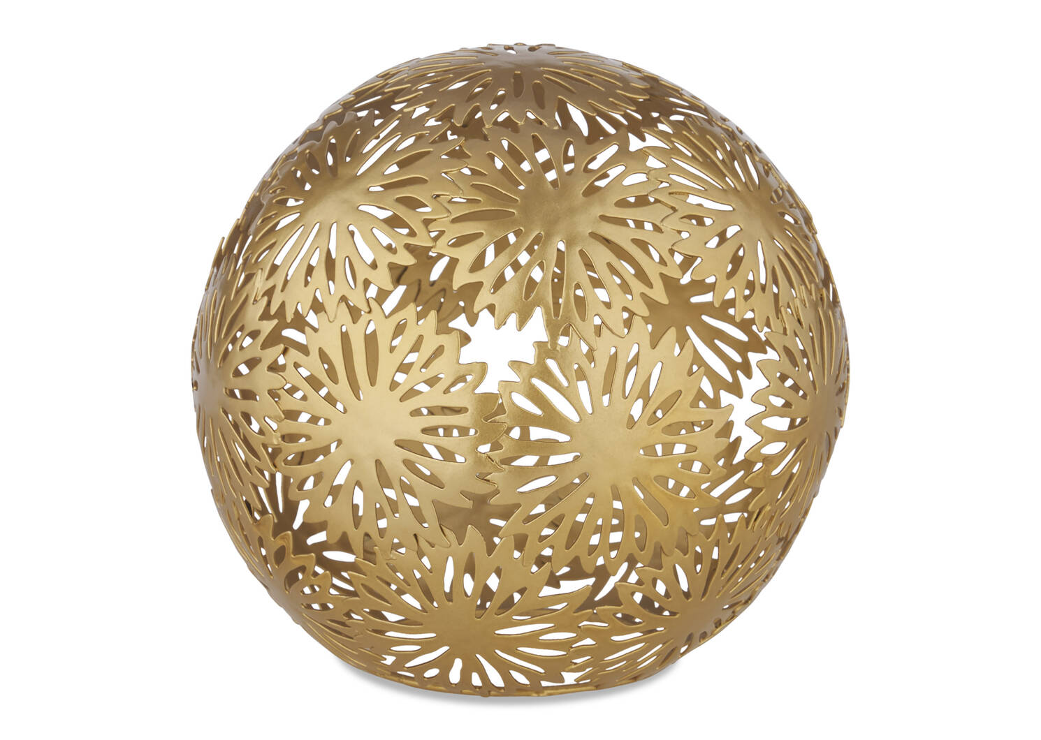 Zinnia Ball Décor Brass