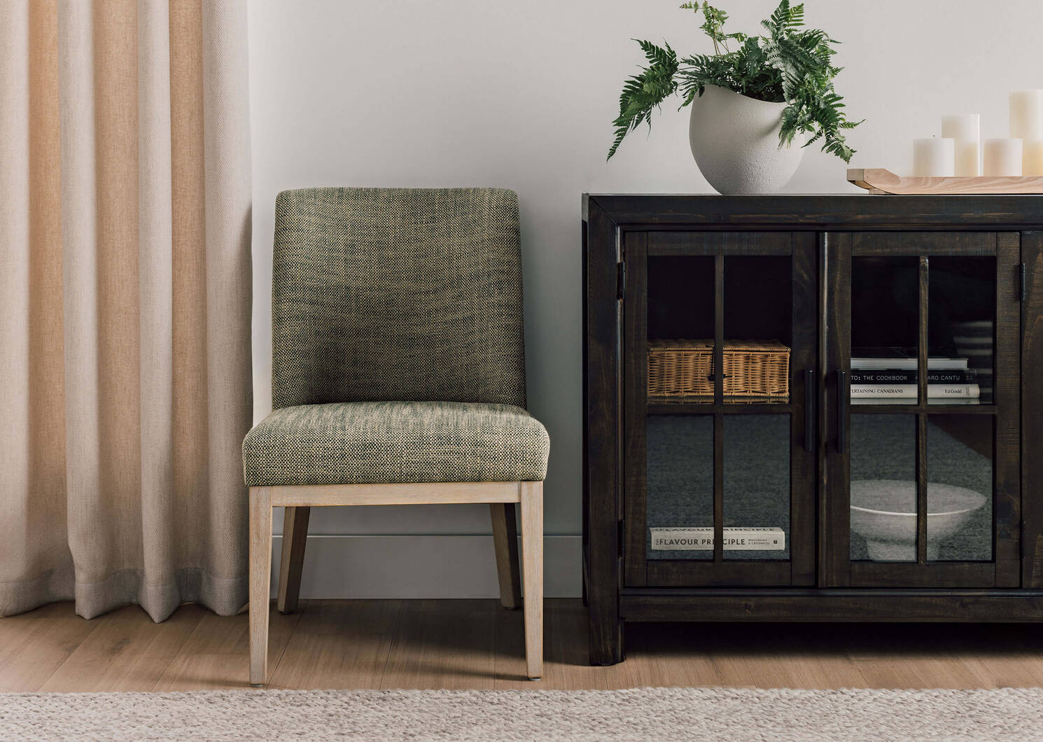 Ryan Dining Chair -Sylvie Moss/Salt