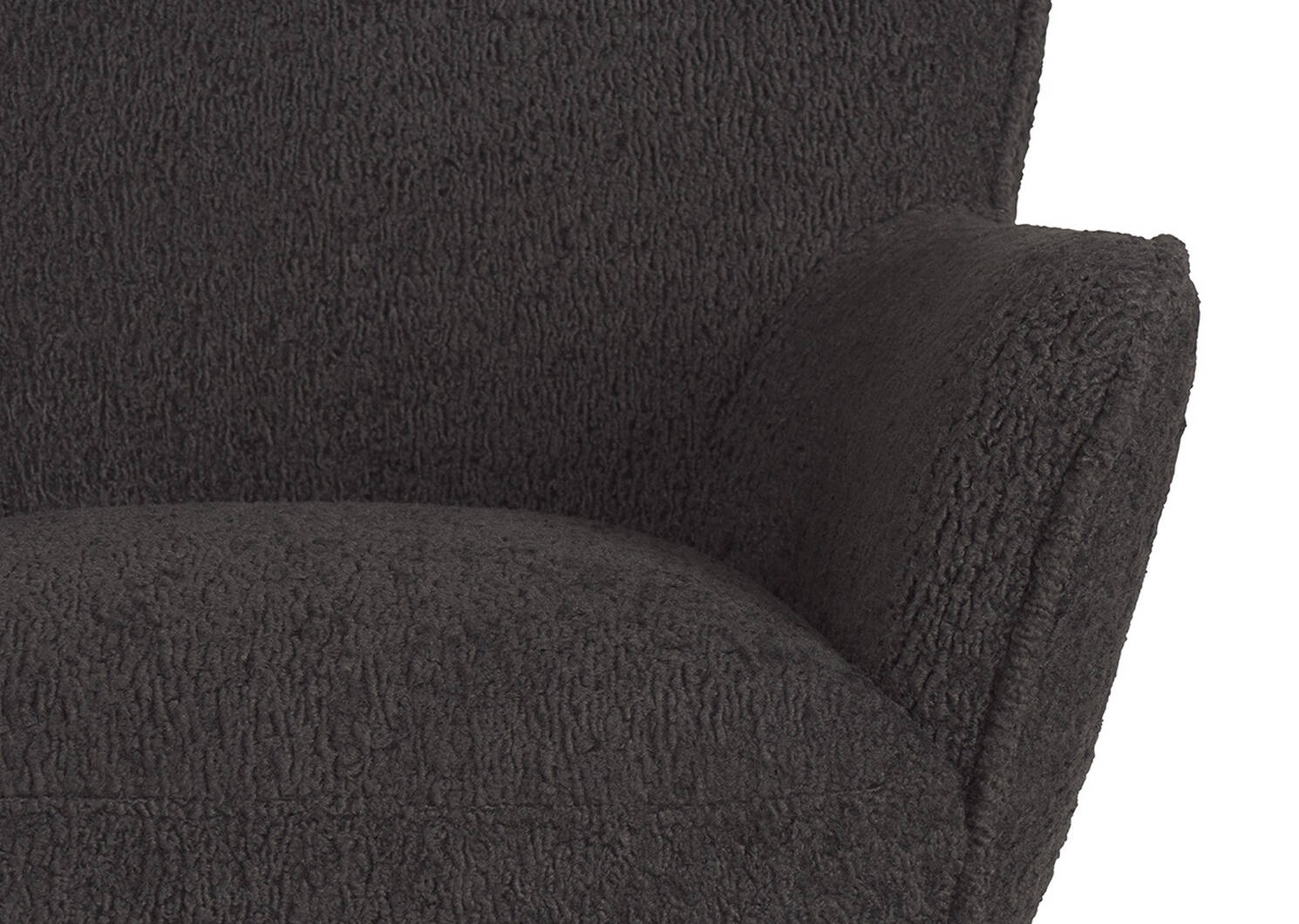 Fauteuil Dolly -Woolly charbon