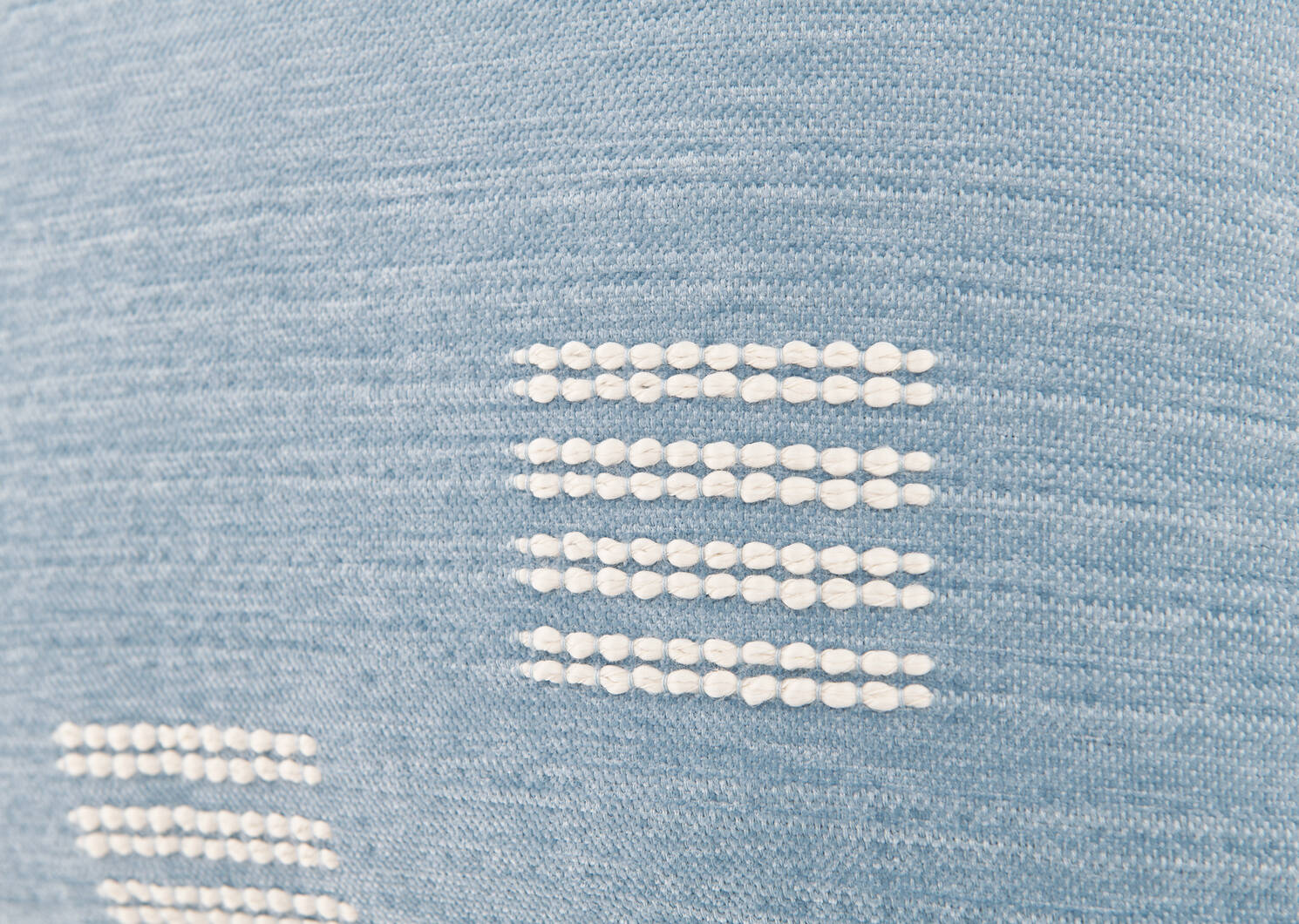 Perl Embroidered Pillow 20x20 Blue Fo