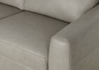 Kaston Custom Leather Sofa Chaise