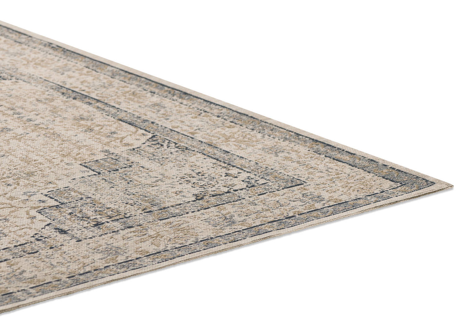 Tapis Kane sable/bleus