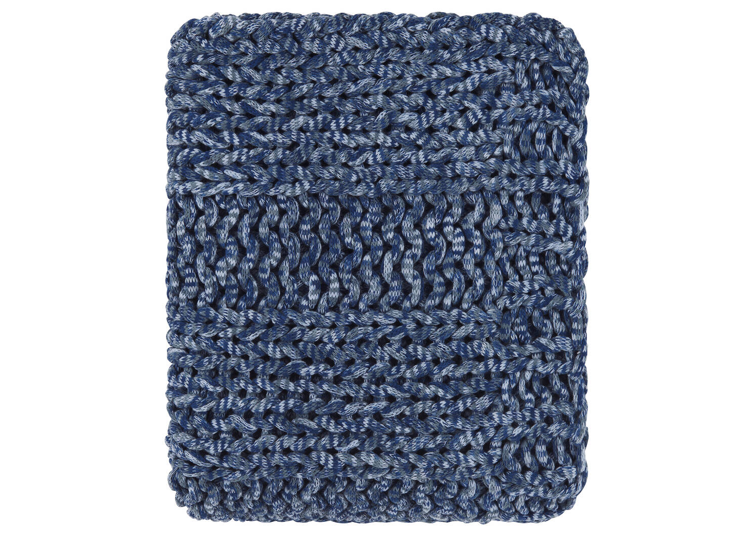 Keaton Chunky Throw Sea Blue/Navy