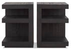 Rooke Nightstand S/2 -Malta Raven