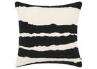 Coussin Tillie 20x20 naturel/noir