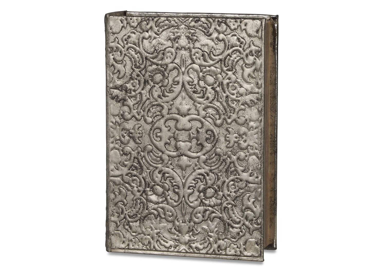 Grande boîte-livre Charmant étain