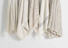 Arcus Striped Throw Sand/Ivory