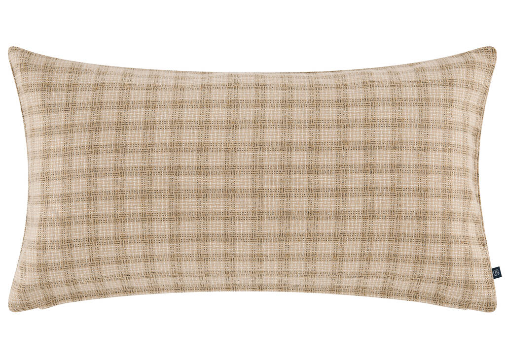 Coussin en tweed Astell 12x22 brun cl/iv