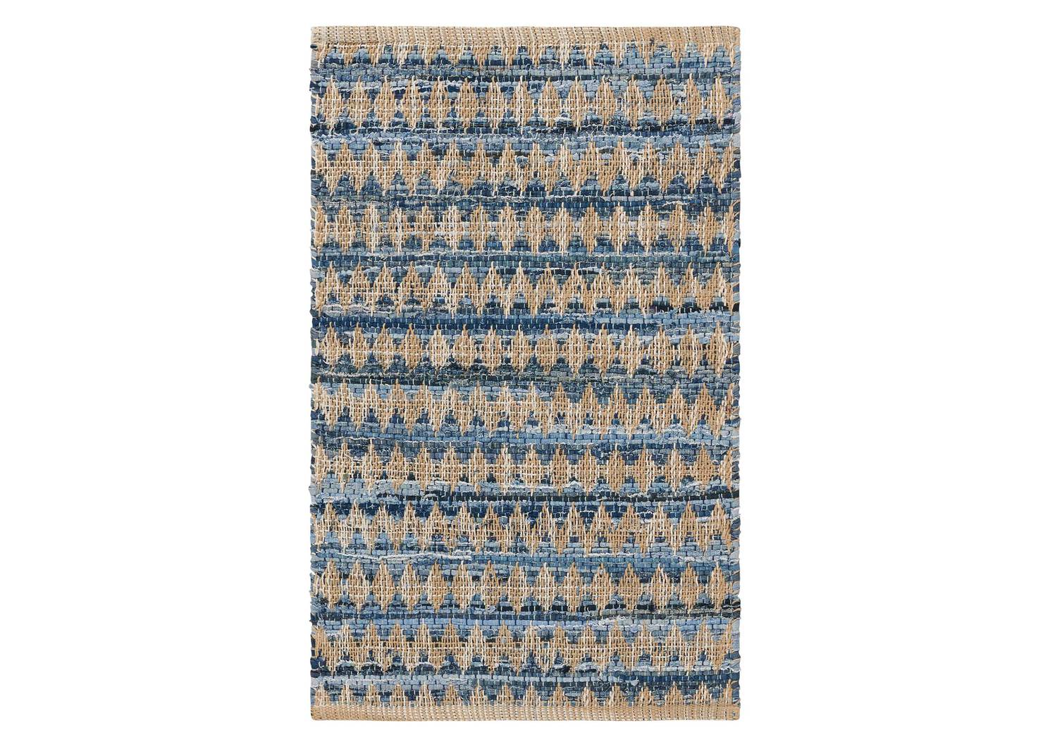 Tapis décor. Obe 24x36 denim