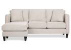 Lure Sofa Chaise -Aiden Platinum