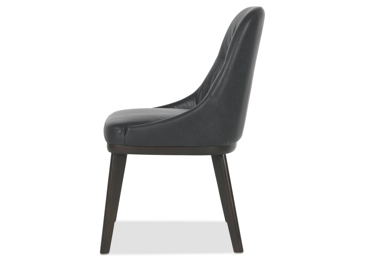 Tyse Leather Dining Chair -Madrid Coal