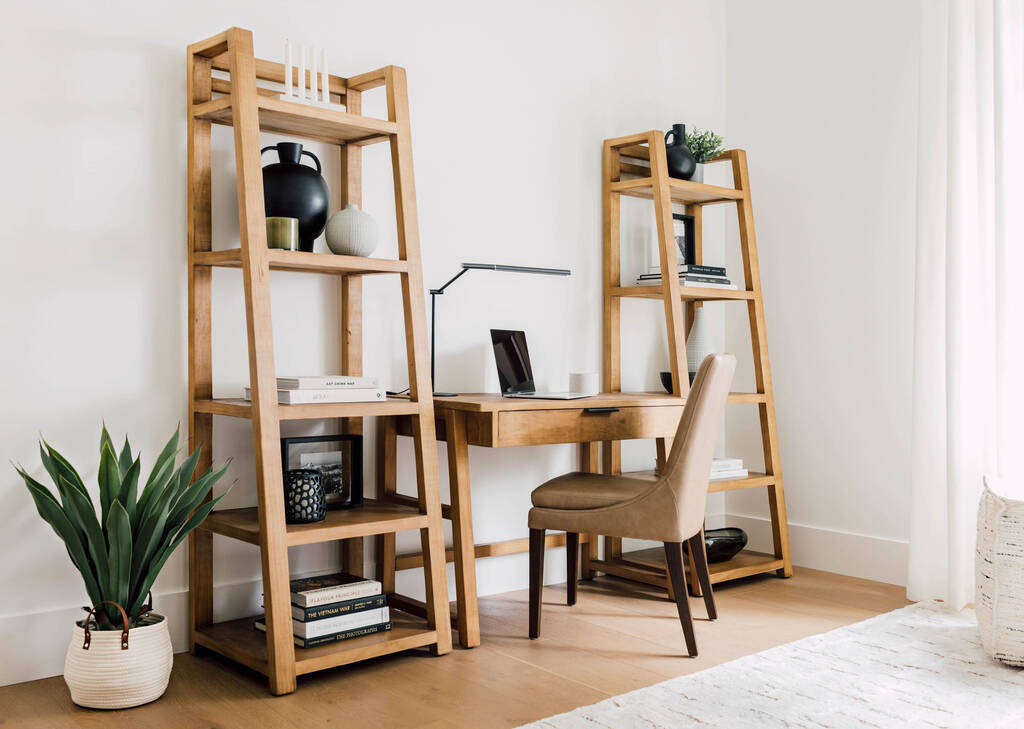 Bedford Storage Desk and Bookshelves Office Set