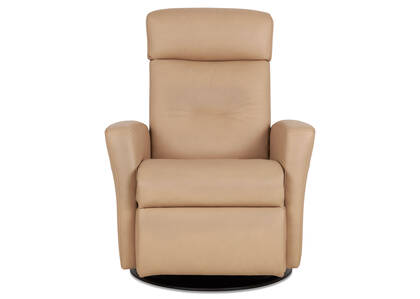 Fauteuil inc. en cuir Drake -Tre blond