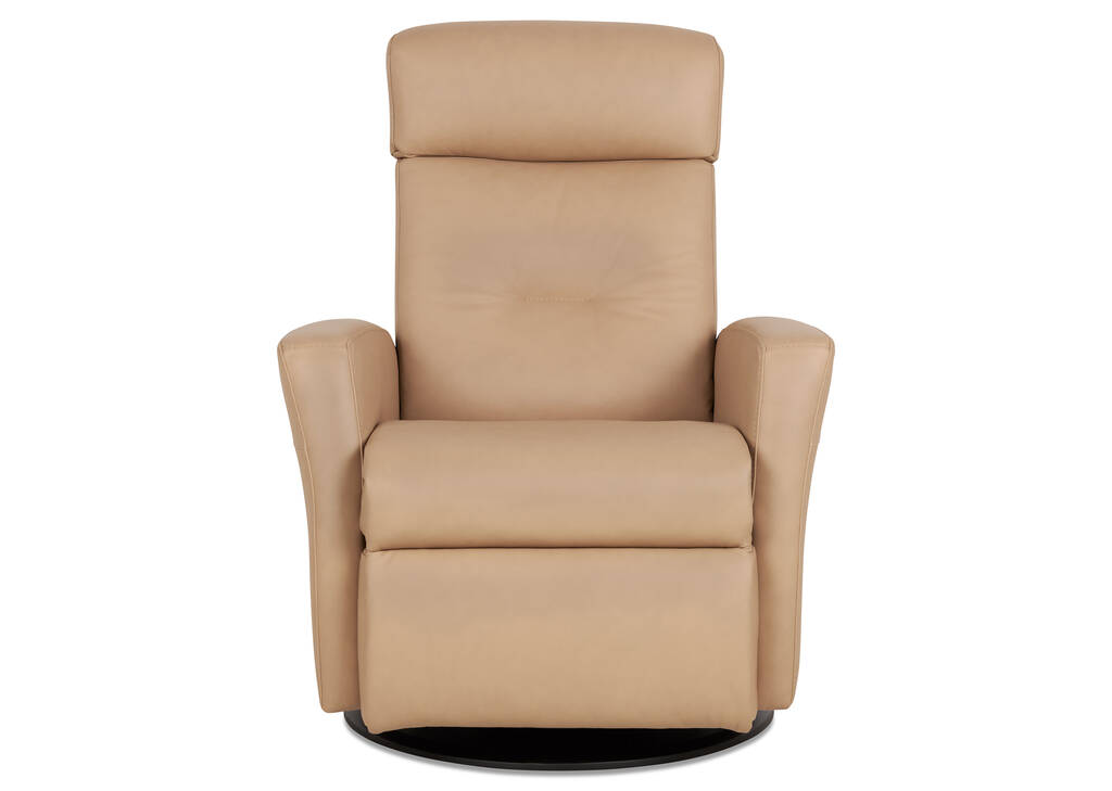 Fauteuil inc. en cuir Drake -Tre blond