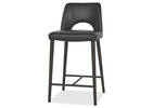 Tabouret en cuir Yvette -Olson ardoise