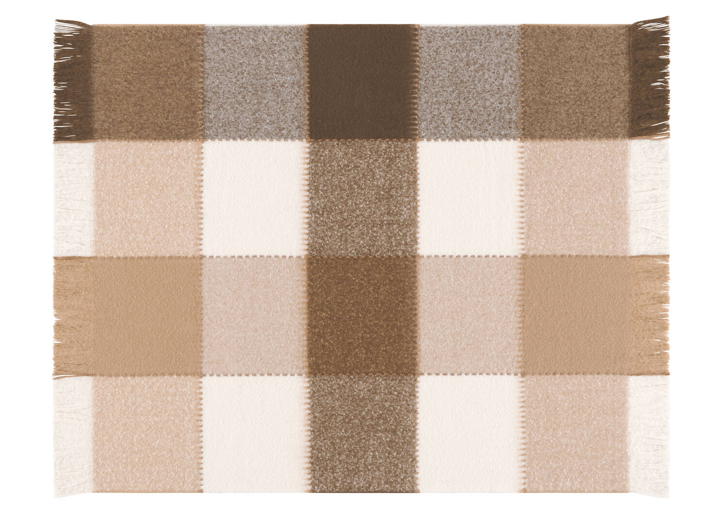 Eryn Patchwork Throw Iv/Caramel/Brown