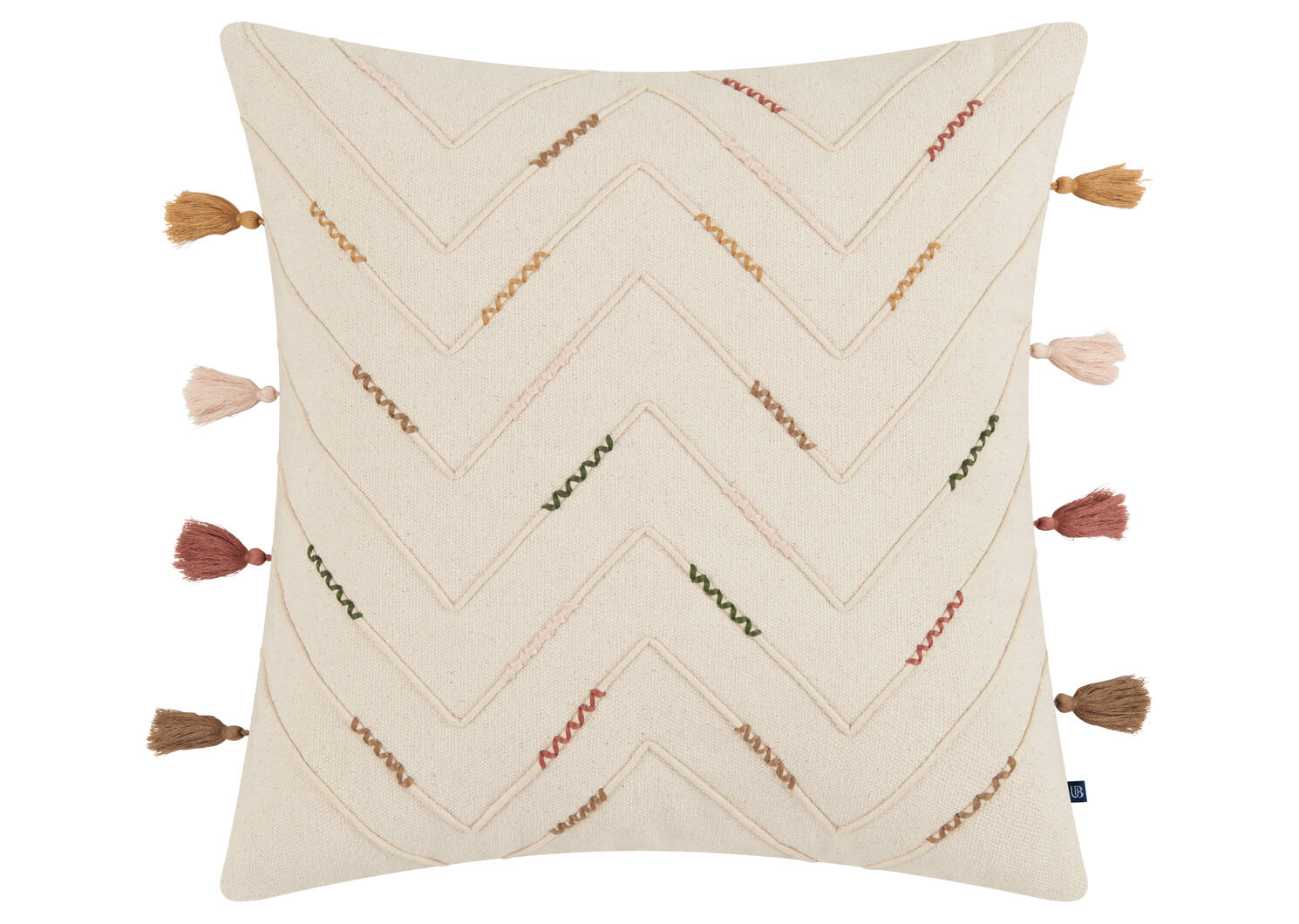 Coussin en coton Lamas 20x20 iv/multi