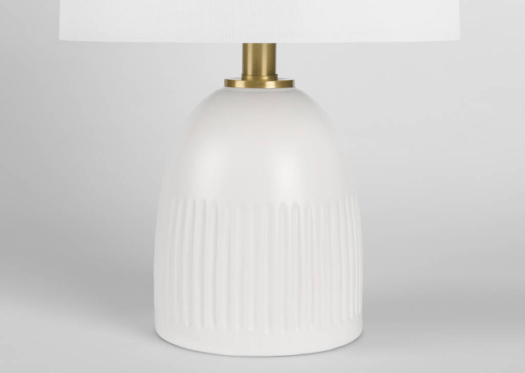 Petite lampe de table Chance blanche