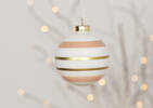Ornement boule Palermo blanc