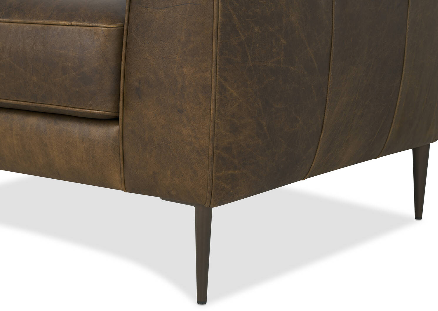 Marcello Leather Armchair -Waco Tobacco