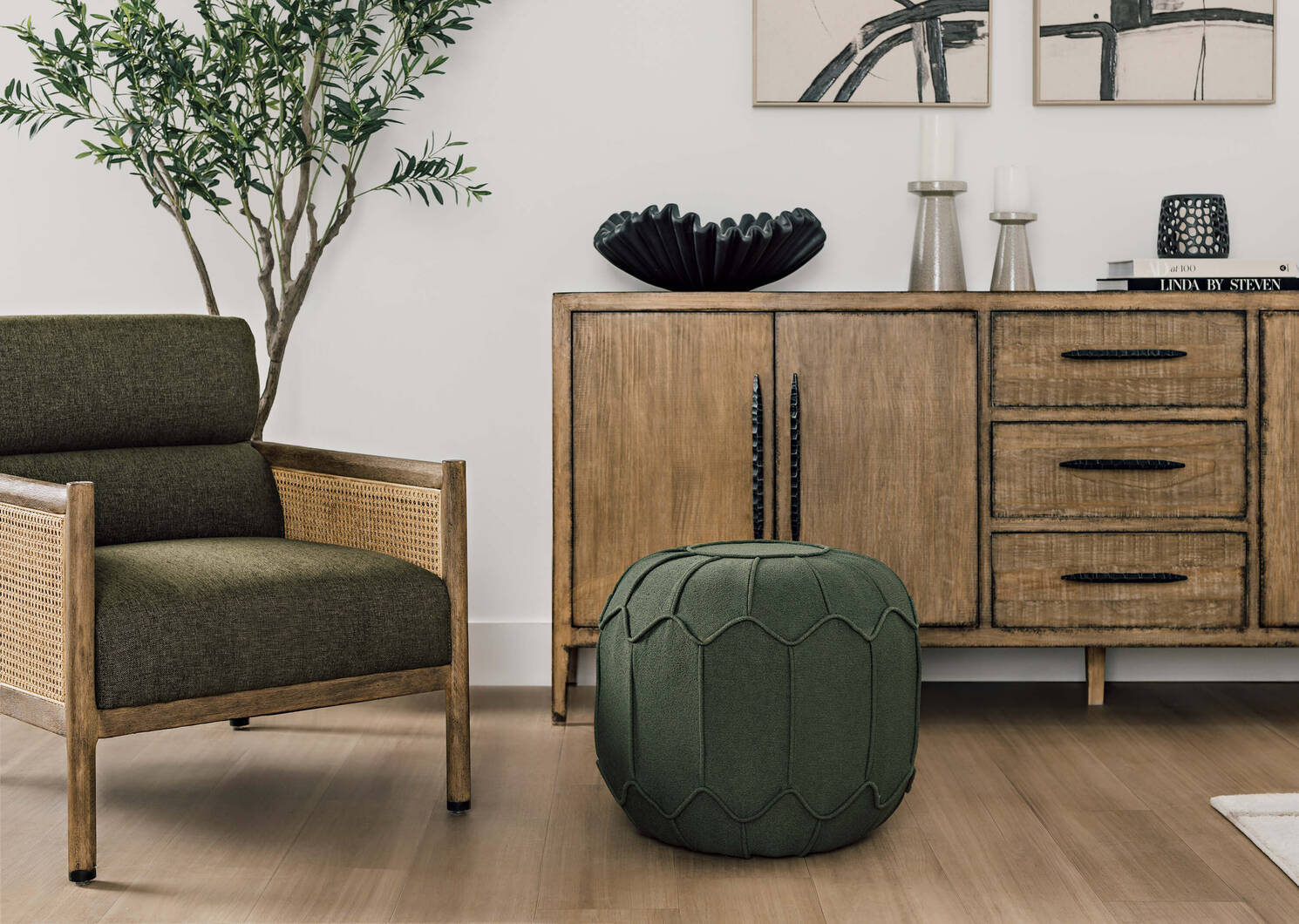 Penelope Ottoman -Ella Clover