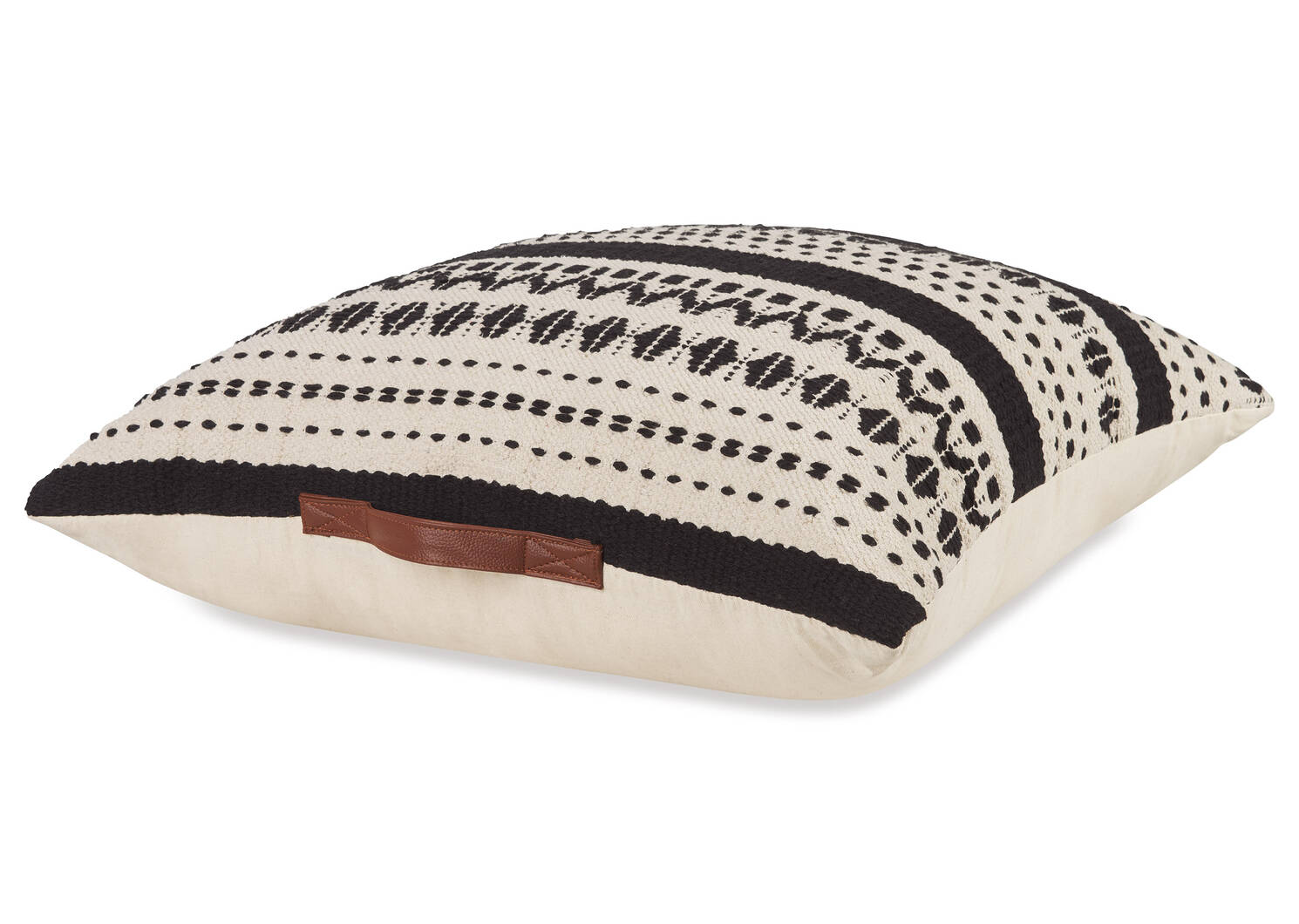 Lupita Floor Cushion Natural/Black