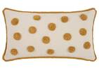 Coussin à pois Whitney 12x22 ch. doré/bl